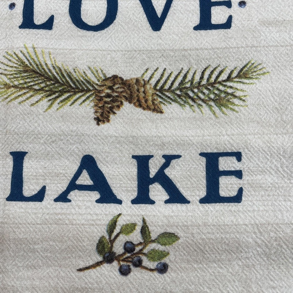 Kay Dee Designs Lake Camp Tea Towel Bundle Live Love Lake Happy Place Blue Plaid - Picture 6 of 9